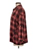 Max Studio 100% Rayon Plaid Red Long Sleeve Button-Down Shirt Size M - photo 5