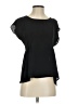Bar III 100% Polyester Black Short Sleeve Blouse Size XS - photo 1