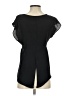 Bar III 100% Polyester Black Short Sleeve Blouse Size XS - photo 2