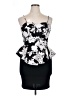 Bailey Blue Graphic Black Cocktail Dress Size XL - photo 1