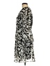 Tommy Hilfiger 100% Polyester Print Silver Casual Dress Size 10 - photo 5