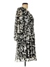 Tommy Hilfiger 100% Polyester Print Silver Casual Dress Size 10 - photo 4