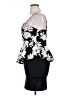 Bailey Blue Graphic Black Cocktail Dress Size XL - photo 5