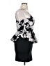 Bailey Blue Graphic Black Cocktail Dress Size XL - photo 4