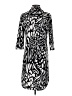 Mlle Gabrielle Animal Print Silver Casual Dress Size S - photo 2