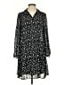 Nine West Print Black Casual Dress Size S (estimated) - photo 1