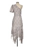 ASTR The Label 100% Polyester Silver Cocktail Dress Size S - photo 2