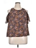 Xhilaration Brown Sleeveless Blouse Size XL - photo 1
