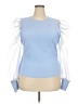 Left Coast by Dolan Blue Long Sleeve Blouse Size 2X - photo 1