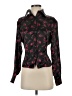 Maggie Lawrence Floral Black Long Sleeve Blouse Size S - photo 1