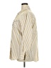 Unbranded 100% Polyester Stripes Yellow Long Sleeve Blouse Size XXL - photo 5