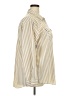 Unbranded 100% Polyester Stripes Yellow Long Sleeve Blouse Size XXL - photo 4