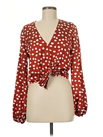 Just Fab Long Sleeve Blouse (view 1)