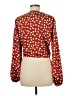 Just Fab 100% Polyester Red Long Sleeve Blouse Size M - photo 2