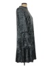 ABS Collection Metallic Gray Casual Dress Size 12 - photo 4