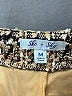 She + Sky 100% Polyester Tweed Gold Shorts Size M - photo 3