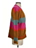 Dee Elly Color Block Pink Cardigan Size S - photo 4