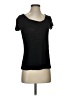 Cable & Gauge 100% Viscose Black Short Sleeve Top Size S - photo 1