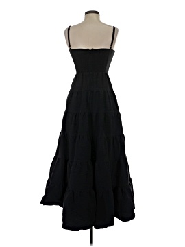 sachin and babi light blue dress Blue Sleeveless Mikado Fit And Flare Midi Dress With V-Back main image 0
