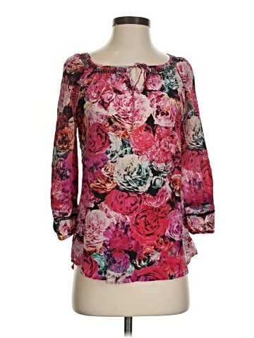 Vanessa Virginia 3/4 Sleeve Silk Top (view 1)