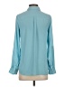 Talbots 100% Polyester Teal Long Sleeve Blouse Size XS - photo 2