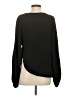 Cynthia Rowley Solid Black Long Sleeve Blouse Size S - photo 2