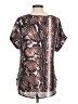 Tyche Brown Short Sleeve Blouse Size M - photo 2