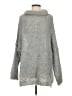 Free People Metallic Silver Turtleneck Sweater Size S - photo 1
