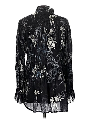 Johnny Was Long Sleeve Silk Top (view 2)