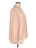The Limited 100% Polyester Solid Pink Long Sleeve Blouse Size XL (petite) - photo 4