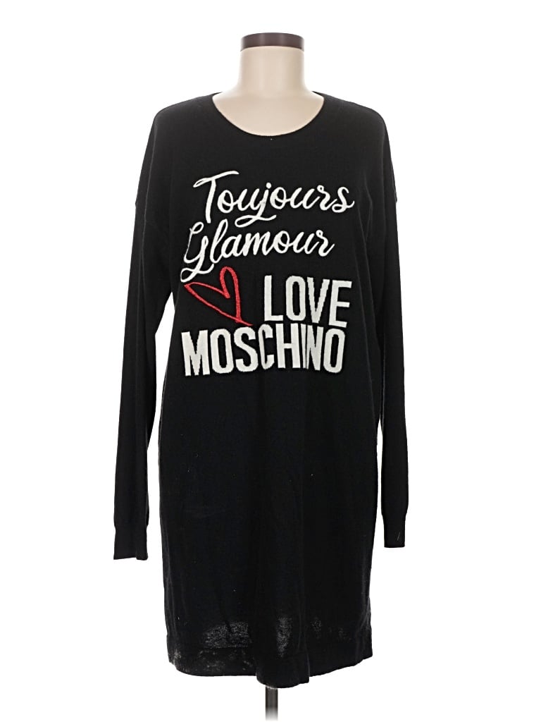 Pre-owned Love Moschino Casual Dress In Black