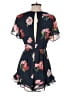 Aqua 100% Polyester Floral Blue Romper Size S - photo 2