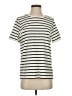 Lands' End Stripes Ivory Short Sleeve T-Shirt Size S (tall) - photo 1