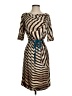 Etcetera Animal Print Brown Casual Dress Size 2 - photo 1