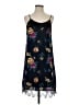 Pins and Needles 100% Polyester Floral Black Casual Dress Size S - photo 1