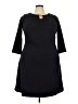 Sharagano Solid Black Casual Dress Size 18 - photo 1