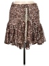 Beulah Style 100% Polyester Animal Print Brown Casual Skirt Size M - photo 1