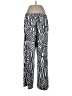 Ann Taylor LOFT Graphic Gray Casual Pants Size L - photo 2