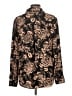 Maurices 100% Polyester Paisley Brown Long Sleeve Blouse Size L - photo 2