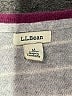 L.L.Bean 100% Cashmere Stripes Gray Cashmere Pullover Sweater Size M - photo 6