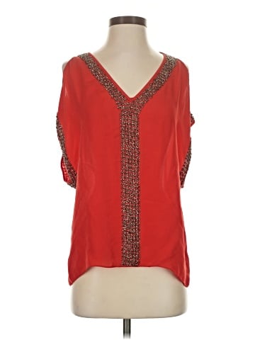 Parker Short Sleeve Silk Top (view 1)