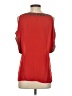 Parker 100% Silk Red Short Sleeve Silk Top Size S - photo 2