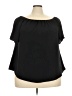 Shein Curve 100% Polyester Black Short Sleeve Blouse Size 4X - photo 1