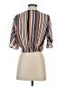 Love Tree 100% Polyester Brown Short Sleeve Blouse Size S - photo 2