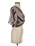 Love Tree 100% Polyester Brown Short Sleeve Blouse Size S - photo 4