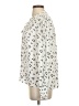 Dragonfly 100% Rayon Print Ivory Long Sleeve Blouse Size S - photo 5