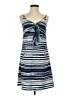 CAbi 100% Polyester Stripes Blue Casual Dress Size XS - photo 1