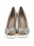 Madeline Metallic Silver Gold Heels Size 8 - photo 2