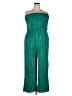 City Chic 100% Polyester Green Jumpsuit Size 14 Plus (XS) - photo 1
