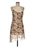 Audrey 3+1 100% Polyester Floral Ivory Cocktail Dress Size M - photo 1